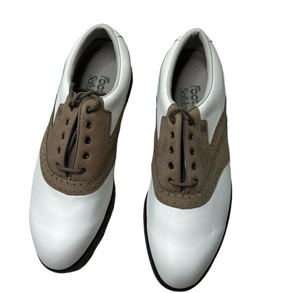 Foot-Joy Men’s Leather Golf Shoes. Size 10 W. New In Box. - Picture 1 of 12